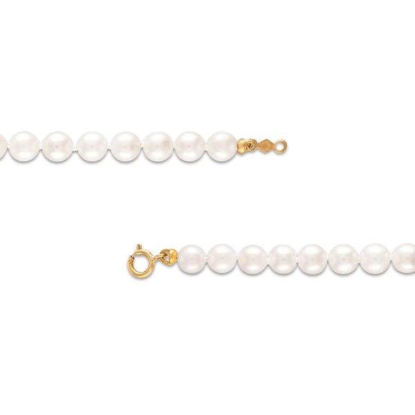 5MM Akoya Pearl 18-inch Necklace in 14KT Yellow Gold