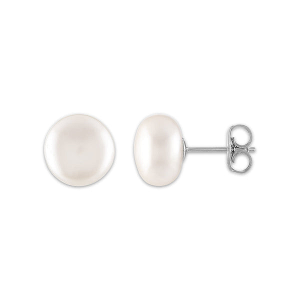 8MM Pearl 18-inch Necklace and Earrings Set in Sterling Silver