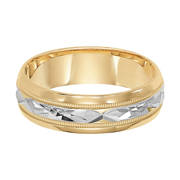 6MM Wedding Ring in 10KT Two-Tone Gold