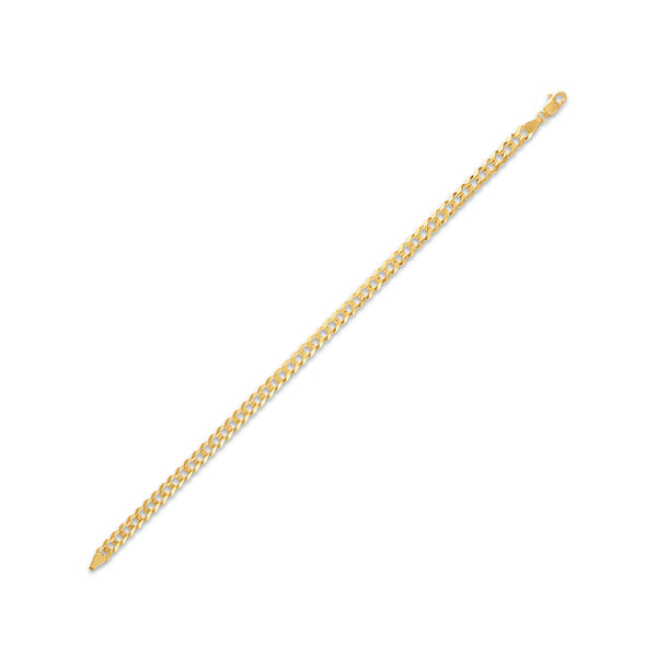 10KT Yellow Gold 8-inch 4.7MM Curb Bracelet