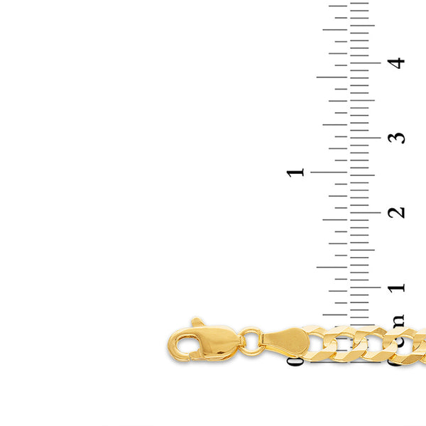 10KT Yellow Gold 8-inch 4.7MM Curb Bracelet