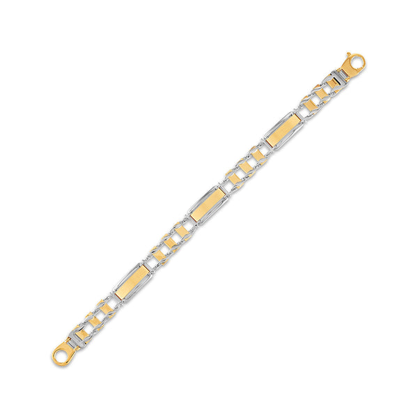 14KT White and Yellow Gold 8.5-inch Bracelet