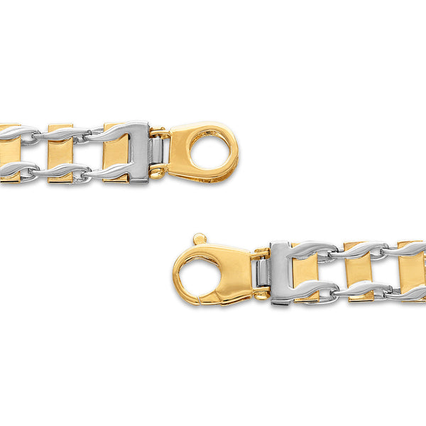 14KT White and Yellow Gold 8.5-inch Bracelet