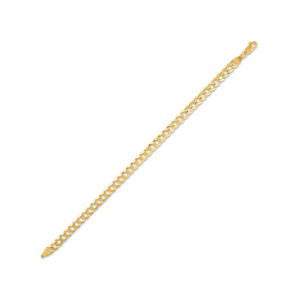 10KT Yellow Gold 8.5-inch 5.7MM Curb Bracelet