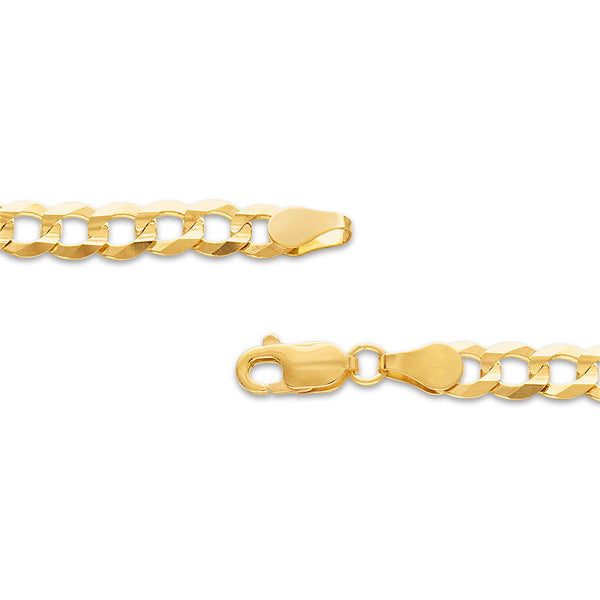 10KT Yellow Gold 8.5-inch 5.7MM Curb Bracelet