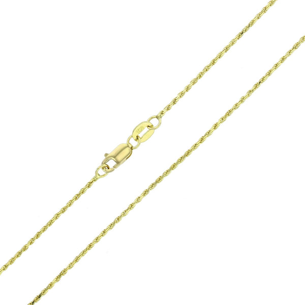 14KT Yellow Gold 20-inch 1.5MM Diamond-cut Chain