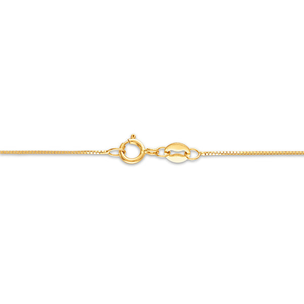 14KT Yellow Gold 18-inch 0.5MM Box Delicate Chain