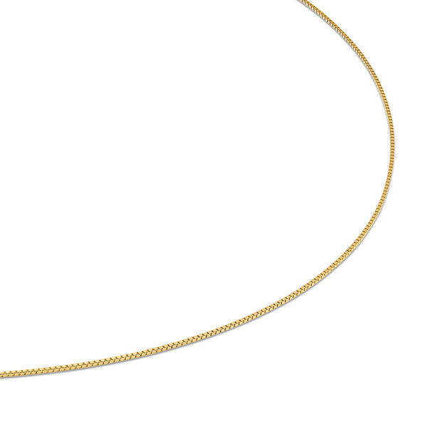 10KT Yellow Gold 24-inch 0.9MM Adjustable Box Chain