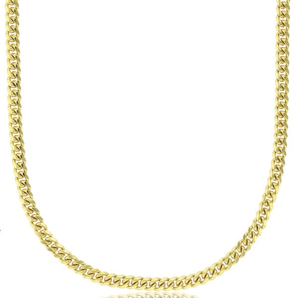 10KT Yellow Gold 20-inch 3.5MM Miami Cuban Link Chain