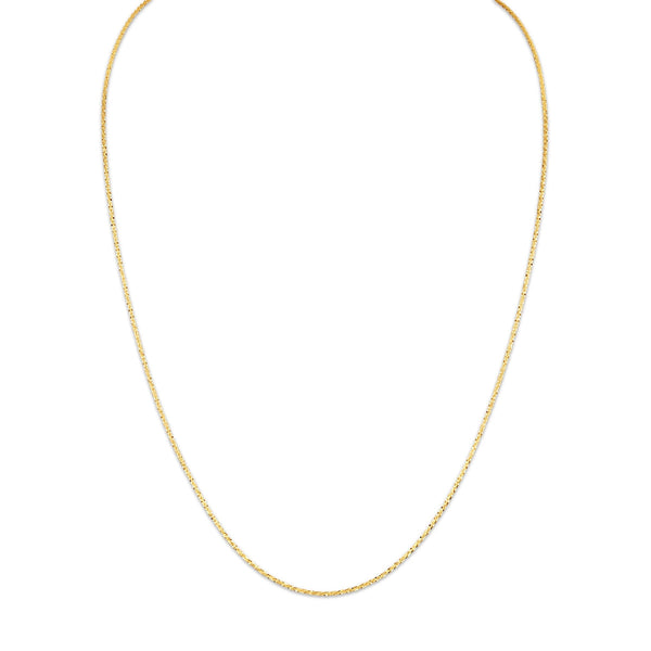 14KT Yellow Gold 22-inch 1.4MM Adjustable Sparkle Chain