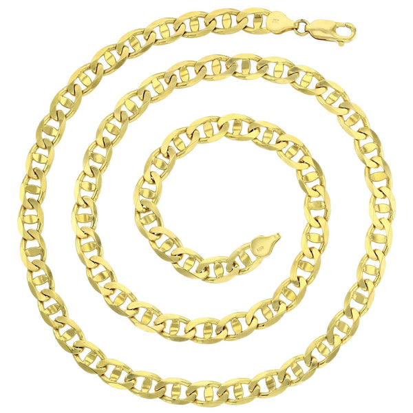 14KT Yellow Gold 24-inch 7MM Anchor Link Chain