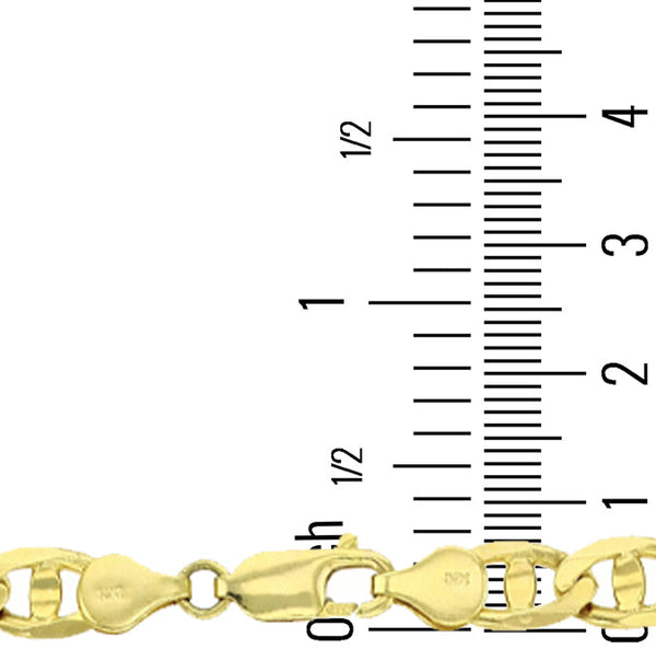 14KT Yellow Gold 24-inch 7MM Anchor Link Chain