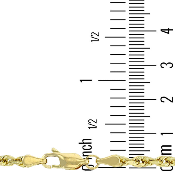 14KT Yellow Gold 24-inch 3.1MM Diamond-cut Chain