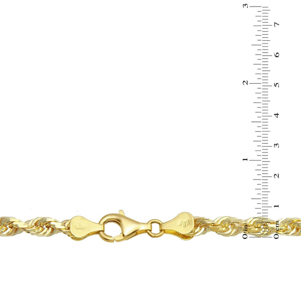 10KT Yellow Gold 22-inch 5.2MM Diamond-cut Chain