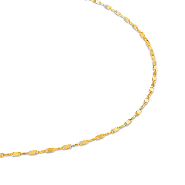 10KT Yellow Gold 18-inch Fancy Chain