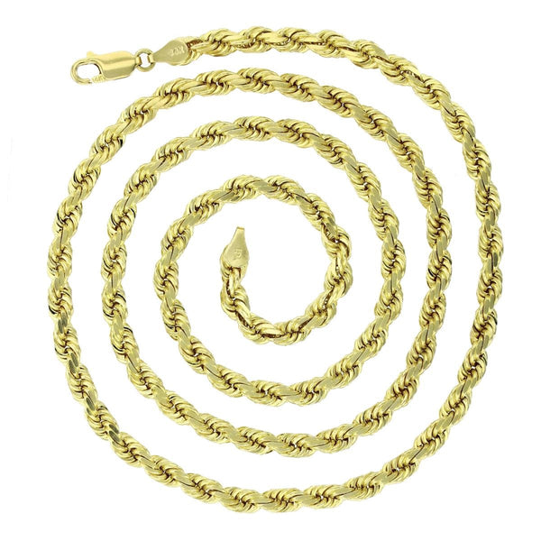 14KT Yellow Gold 20-inch 5MM Rope Chain