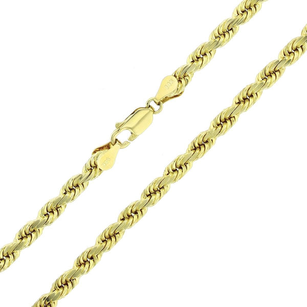 14KT Yellow Gold 20-inch 5MM Rope Chain