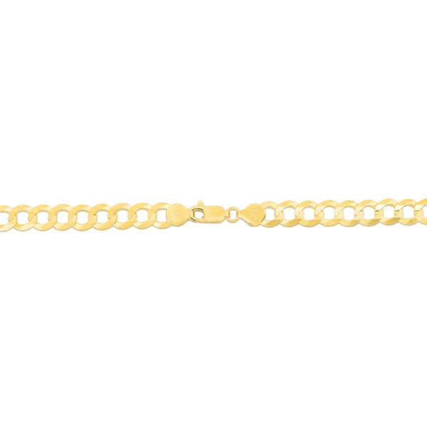 10KT Yellow Gold 24-inch 7MM Curb Chain