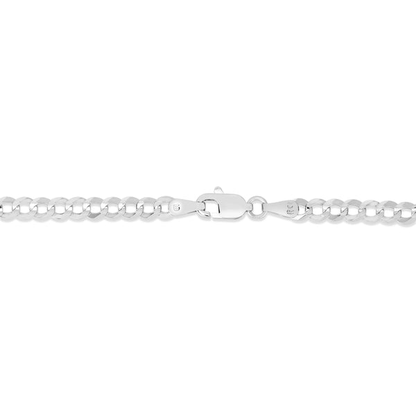 14KT White Gold 22-inch 3.6MM Curb Chain