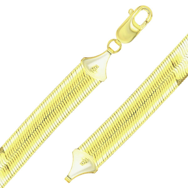 10KT Yellow Gold 20-inch 10MM Herringbone Chain