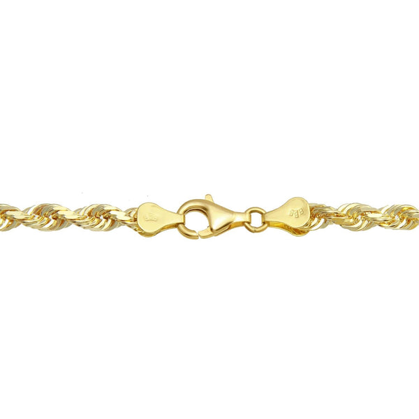 10KT Yellow Gold 24-inch 5.2MM Rope Chain