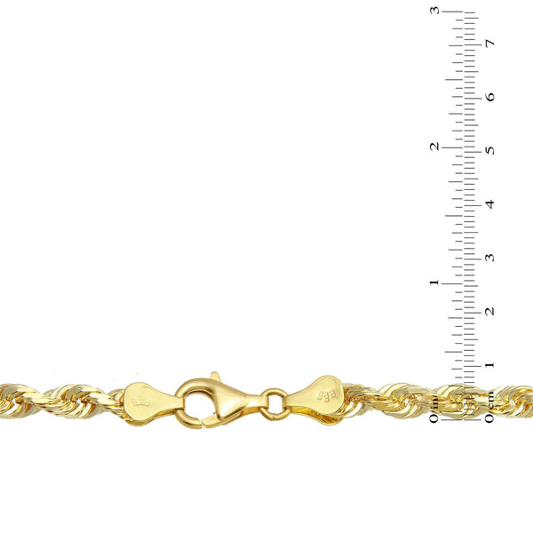 10KT Yellow Gold 24-inch 5.2MM Rope Chain