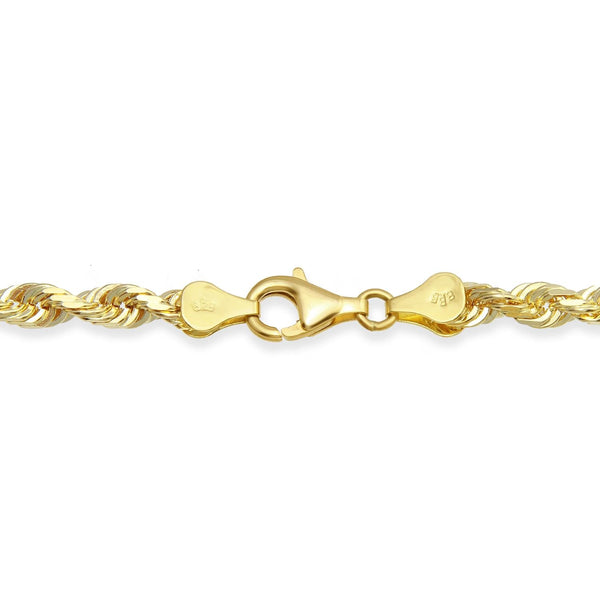 10KT Yellow Gold 26-inch 6MM Rope Chain