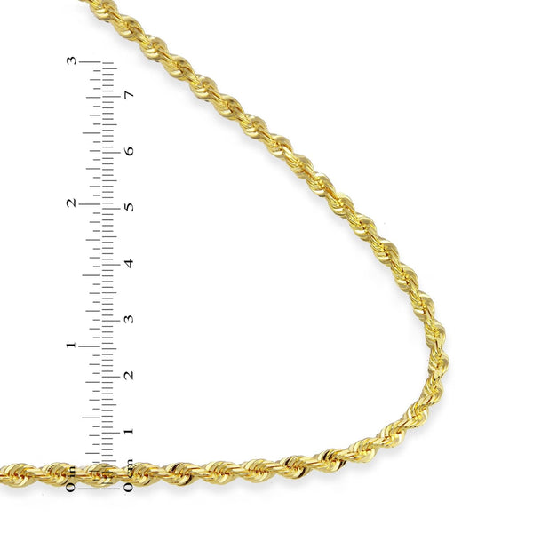 10KT Yellow Gold 26-inch 3.8MM Rope Chain