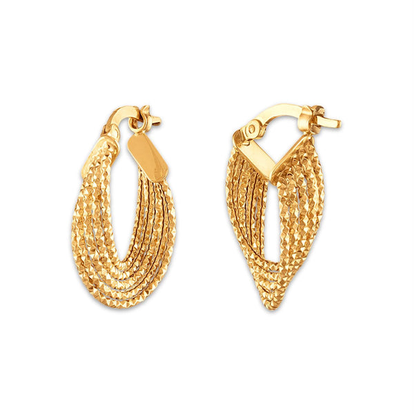 10KT Yellow Gold Hoop Earrings