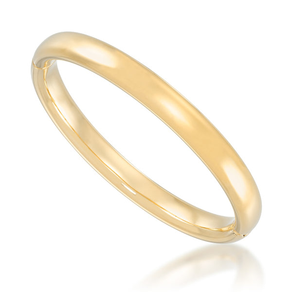 Gold Luxe Bangle in 10KT Yellow Gold Over Resin