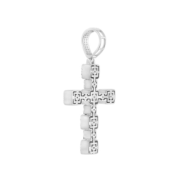 10KT Yellow Gold 1-1/4 CTW Diamond 55X29MM Cross Pendant. Chain Not Included