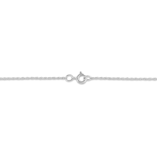 EcoLove 10KT White Gold 1/2 CTW Lab Grown Diamond 18-inch Cross Pendant