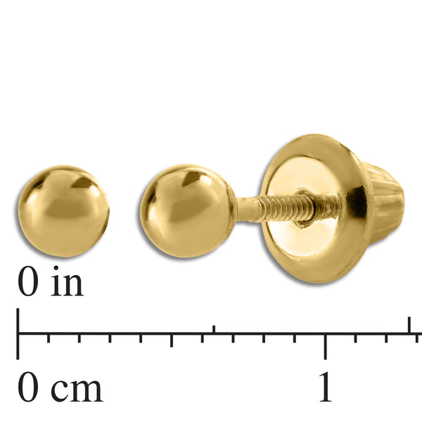 Kiddie Kraft 14KT Yellow Gold 3MM Stud Earrings