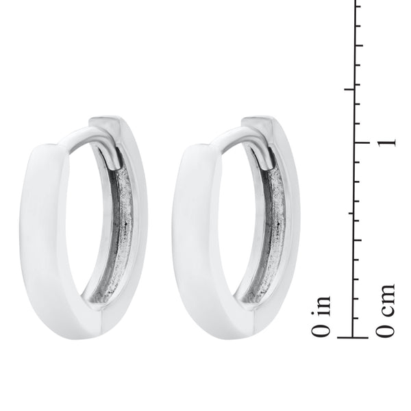 Kiddie Kraft Sterling Silver 11MM Huggie Hoop Earrings