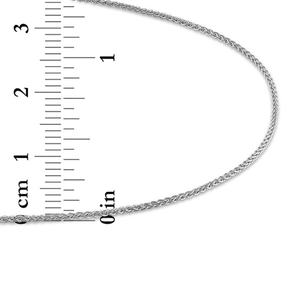 Sterling Silver 22-inch 1MM Adjustable Spiga Link Chain