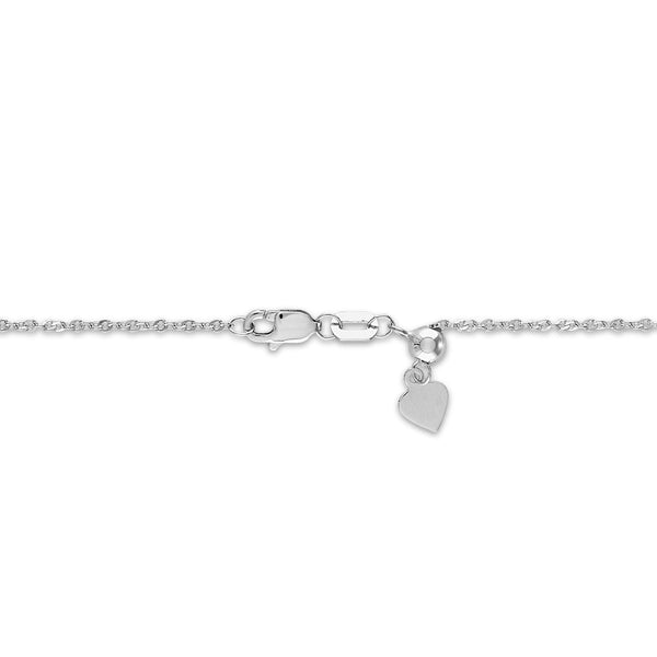 Sterling Silver 22-inch 1.5MM Adjustable Singapore Chain