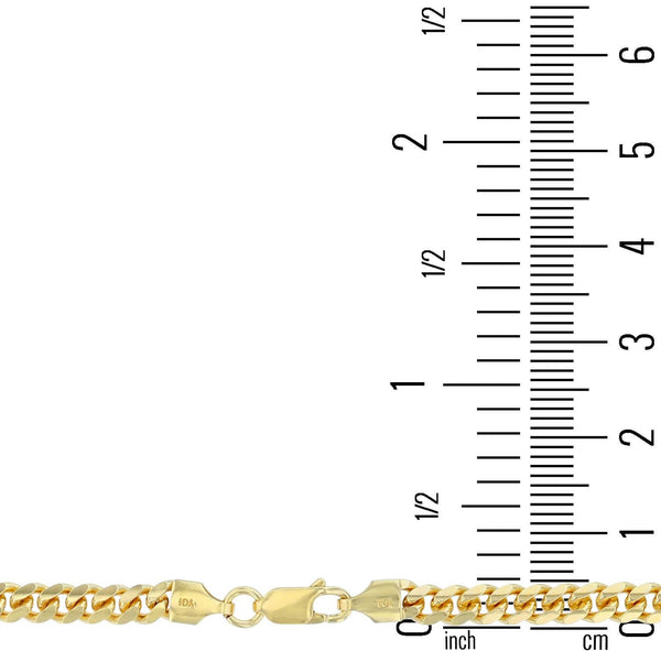 Luxe Layers 14KT Yellow Gold Plated Sterling Silver 20-inch 4.8MM Cuban Link Chain