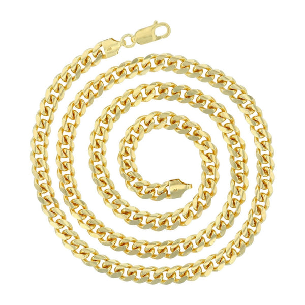 Luxe Layers 14KT Yellow Gold Plated Sterling Silver 24-inch 6.25MM Miami Cuban Link Chain