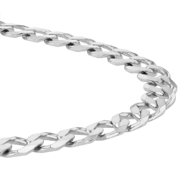 Luxe Layers Sterling Silver 22-inch 8MM Curb Chain