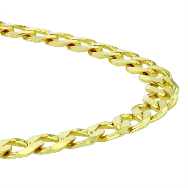 Luxe Layers 14KT Yellow Gold Plated Sterling Silver 22-inch 8MM Curb Chain