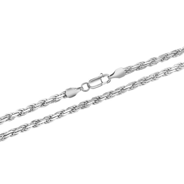 Sterling Silver 18-inch 3.9MM Rope Chain