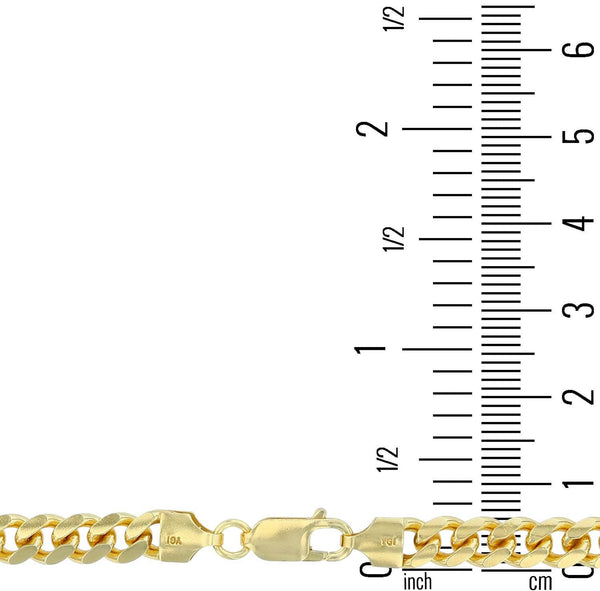 Luxe Layers 14KT Yellow Gold Plated Sterling Silver 8-inch 6.25MM Miami Cuban Link Bracelet