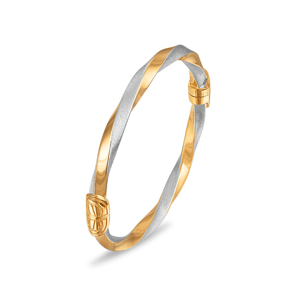 Simone I Smith 7-inch Two-Tone Bracelet in 14KT Gold Plated Sterling Silver