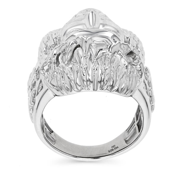 Sterling Silver Cubic Zirconia Jesus Christ Ring