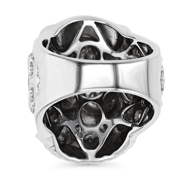 Sterling Silver Cubic Zirconia Jesus Christ Ring