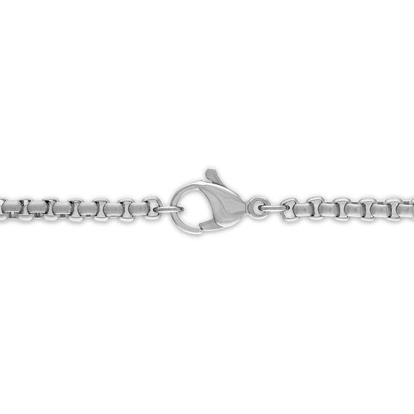 Luxe Layers Stainless Steel 1/8 CTW Diamond 30X52MM 24-inch Cross Pendant