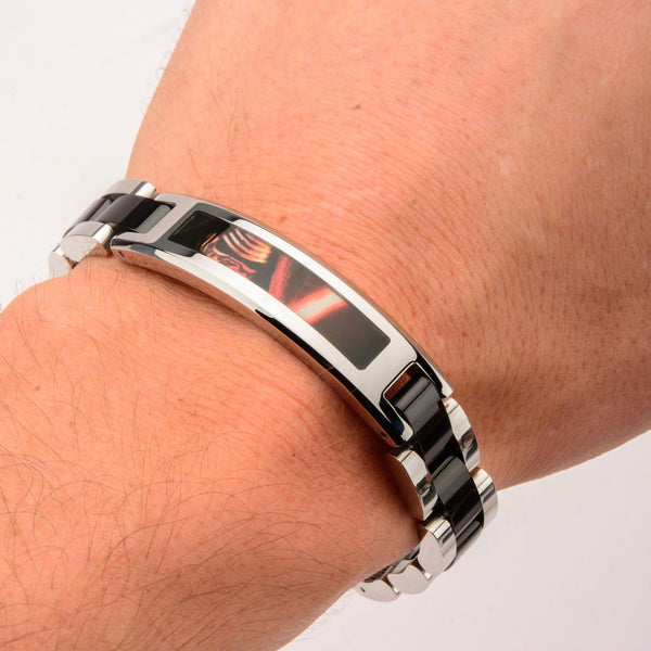 Stainless Steel 8.5-inch Star Wars Kylo Ren Bracelet