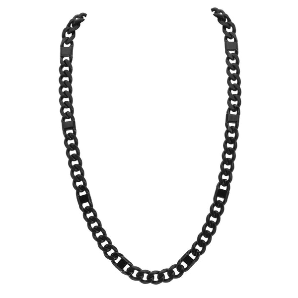 Titán by Adrian Gonzalez Black Stainless Steel Curb Chain