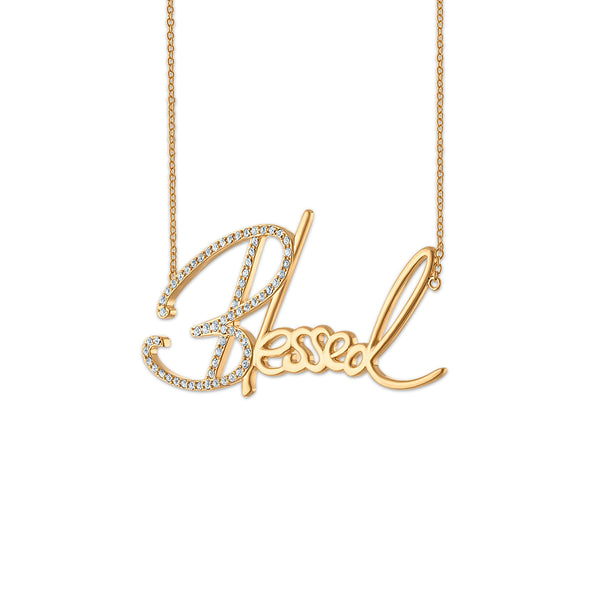 Simone I Smith Collection 18-inch Blessed Necklace in 18K Yellow Gold Plated Sterling Silver