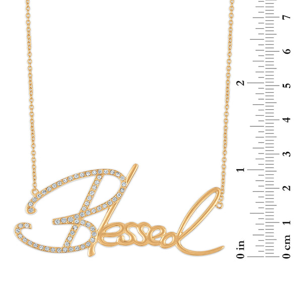 Simone I Smith Collection 18-inch Blessed Necklace in 18K Yellow Gold Plated Sterling Silver